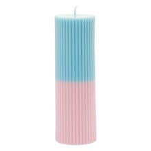 2 Tone Pillar Soy-Blend Candle